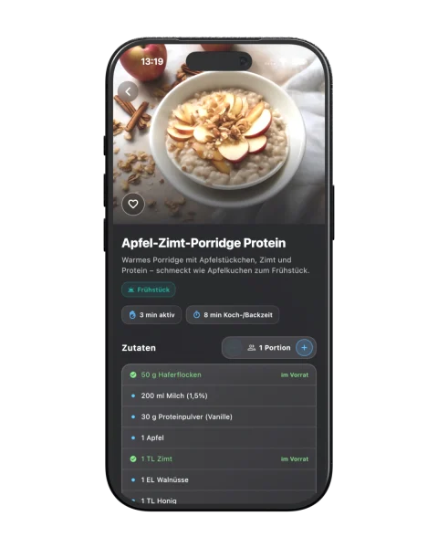 Foodiyama Rezeptansicht